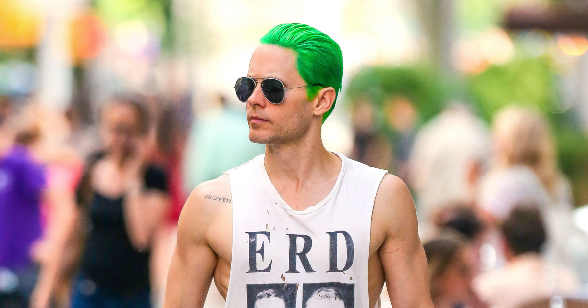 cabelo verde homem